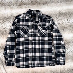 Plaid Button-Up Shirt